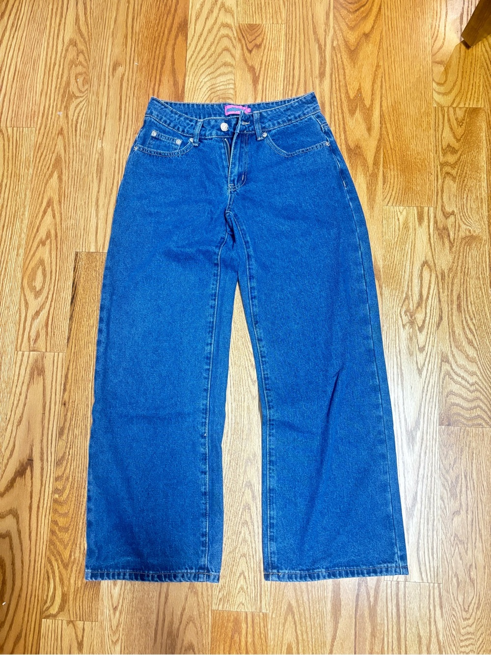 EDIKTED NEVER WORN blue Wide-Leg Women's Jeans